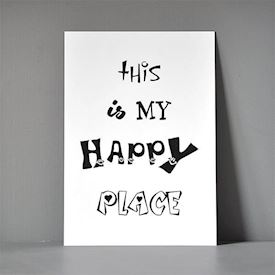 Postkort A5 - My happy place